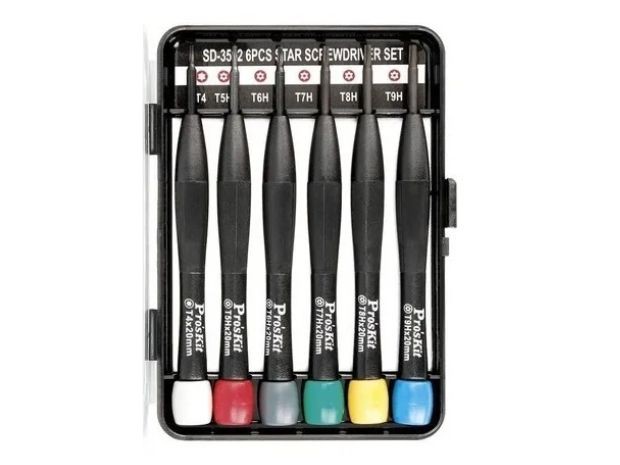 &uu SET DESTORNILLADORES TORX SD-3502 PROSKIT (RDES03502)
